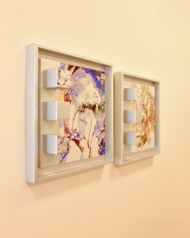 Wallicon Frame Yellow/Blue 2'li Set Duvar Aksesuarı