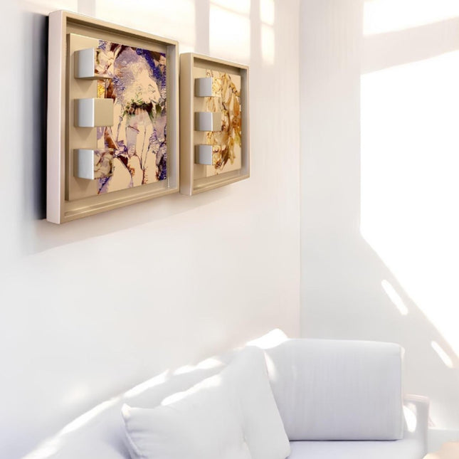 Wallicon Frame Yellow/Blue 2'li Set Duvar Aksesuarı