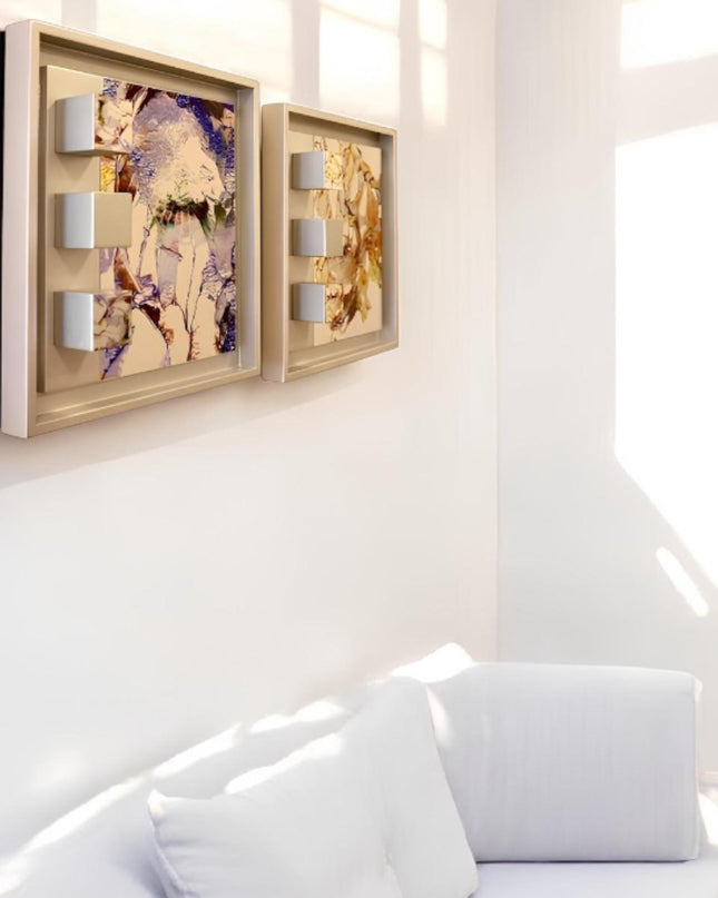 Wallicon Frame Yellow/Blue 2'li Set Duvar Aksesuarı
