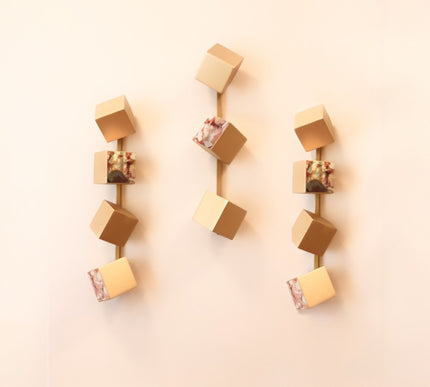 Wallicon Line Gold 3'lü Set Duvar Aksesuarı