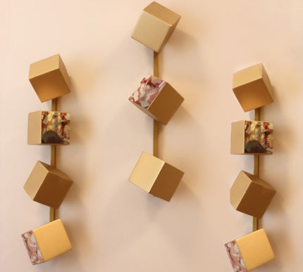 Wallicon Line Gold 3'lü Set Duvar Aksesuarı