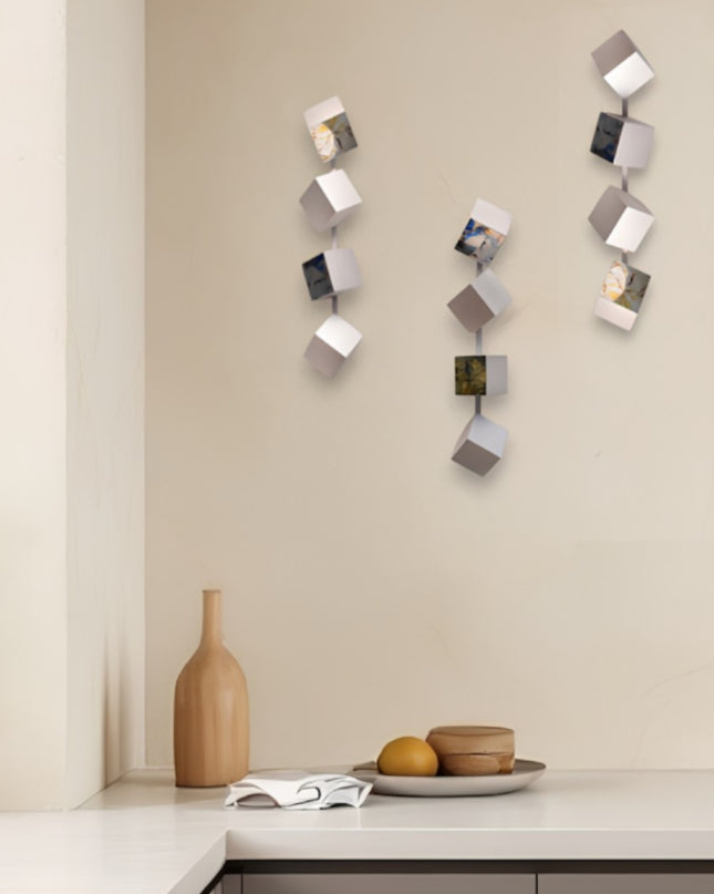 Wallicon Line Silver 3'lü Set Duvar Aksesuarı
