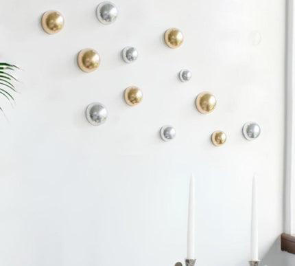 Wallipop Silver - Gold 12’li Set Duvar Aksesuarı