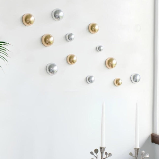 Wallipop Silver - Gold 12’li Set Duvar Aksesuarı