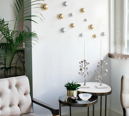 Wallipop Silver - Gold 12’li Set Duvar Aksesuarı