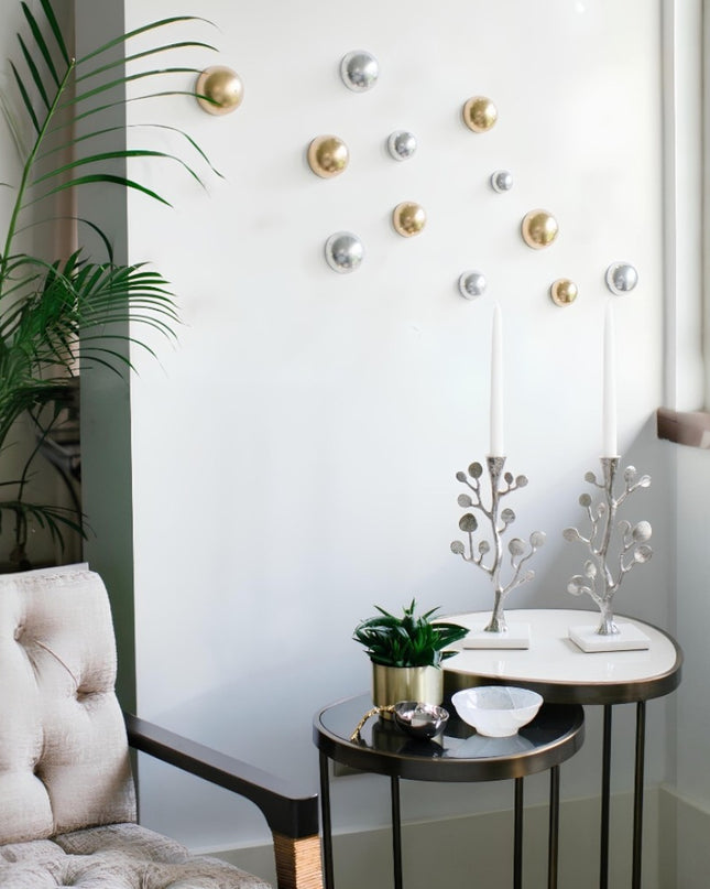 Wallipop Silver - Gold 12’li Set Duvar Aksesuarı