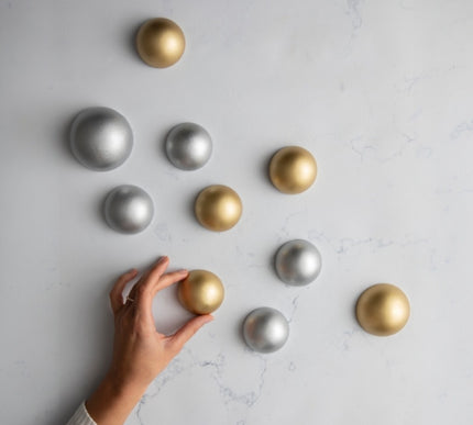 Wallipop Silver - Gold 12’li Set Duvar Aksesuarı