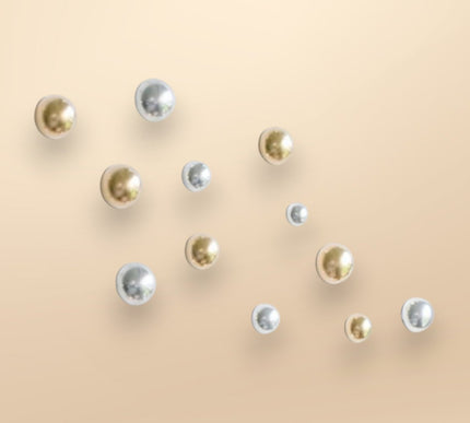 Wallipop Silver - Gold 12’li Set Duvar Aksesuarı