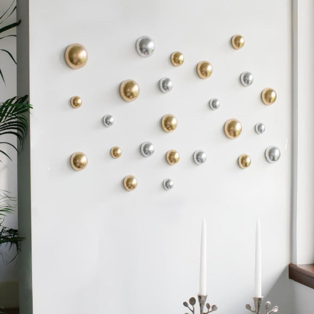 Wallipop Silver - Gold 24’lü Set Duvar Aksesuarı