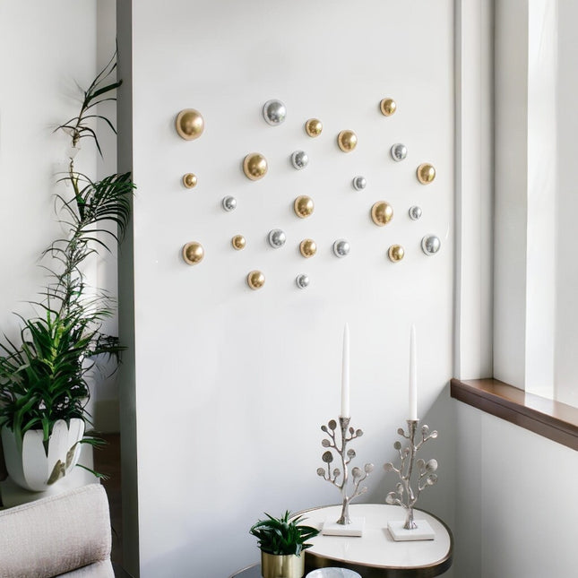 Wallipop Silver - Gold 24’lü Set Duvar Aksesuarı