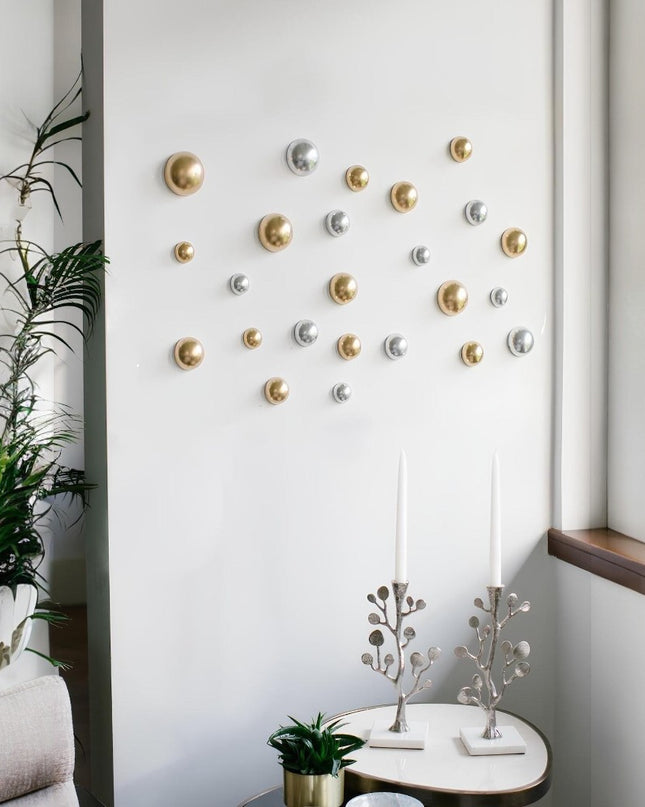 Wallipop Silver - Gold 24’lü Set Duvar Aksesuarı