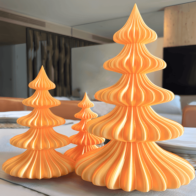 Yılbaşı Çamı Masa Dekoru - Aurora Series - Sarı