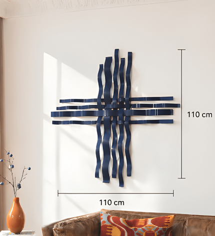 Bonmur Colors Duvar Dekoru – 110x110 cm Renkli Modern Metal Duvar Aksesuarı / Bonmur Colors Wall Decor – Large Colorful Modern Metal Wall Sculpture 110x110 cm