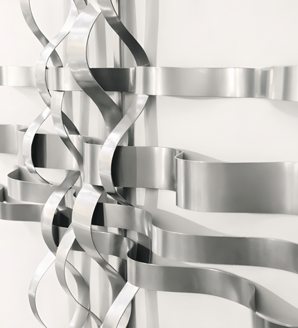 Bonmur Metal Duvar Dekoru – 110x110 cm Modern Büyük Boy Duvar Aksesuarı / Bonmur Metal Wall Decor – Large Modern Wall Sculpture 110x110 cm