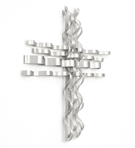 Bonmur Metal Duvar Dekoru – 110x110 cm Modern Büyük Boy Duvar Aksesuarı / Bonmur Metal Wall Decor – Large Modern Wall Sculpture 110x110 cm