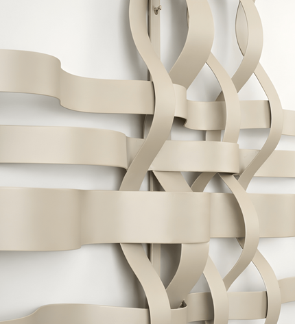 Bonmur Neutrals Duvar Dekoru – 110x110 cm Minimal Modern Metal Duvar Aksesuarı / Bonmur Neutrals Wall Decor – Large Minimal Modern Metal Wall Sculpture 110x110 cm