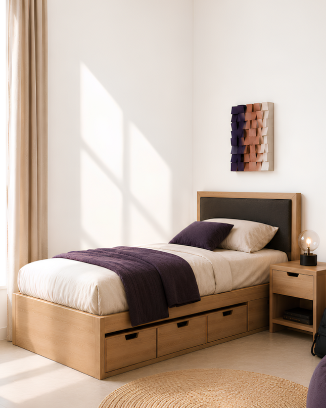 Wallibex Damier Ahşap Duvar Dekoru – 3D Geometrik Küp Tasarım