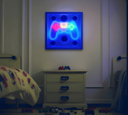Joystick Neon Işıklı Duvar Aksesuarı