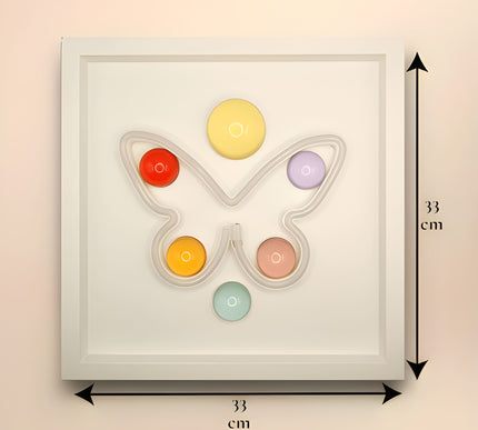 Butterfly Neon Işıklı Duvar Aksesuarı