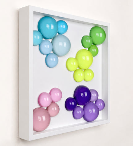 Lolliframe Bloom Duvar Dekoru | 32x32 cm Renkli 3D Duvar Aksesuarı