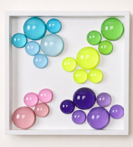 Lolliframe Bloom Duvar Dekoru | 32x32 cm Renkli 3D Duvar Aksesuarı