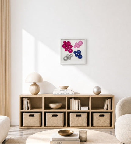 Lolliframe Metallic Duvar Dekoru 32x32 cm | Modern Metalik Duvar Tasarımı / Lolliframe Metallic Duvar Dekoru – 32x32 cm