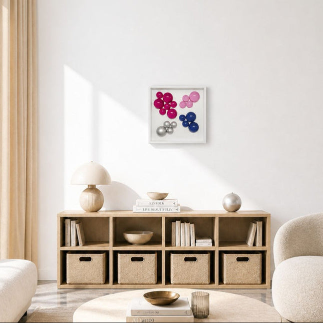 Lolliframe Metallic Duvar Dekoru 32x32 cm | Modern Metalik Duvar Tasarımı / Lolliframe Metallic Duvar Dekoru – 32x32 cm