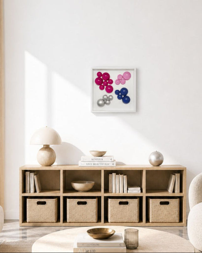 Lolliframe Metallic Duvar Dekoru 32x32 cm | Modern Metalik Duvar Tasarımı / Lolliframe Metallic Duvar Dekoru – 32x32 cm