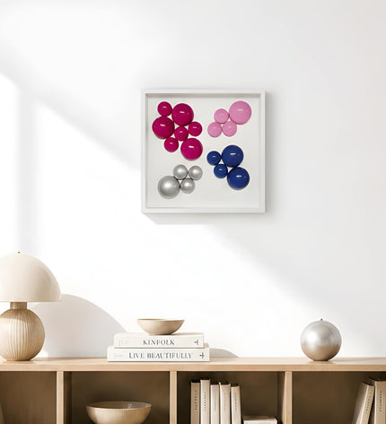 Lolliframe Metallic Duvar Dekoru 32x32 cm | Modern Metalik Duvar Tasarımı / Lolliframe Metallic Duvar Dekoru – 32x32 cm