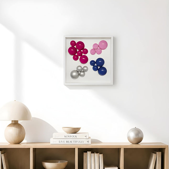 Lolliframe Metallic Duvar Dekoru 32x32 cm | Modern Metalik Duvar Tasarımı / Lolliframe Metallic Duvar Dekoru – 32x32 cm