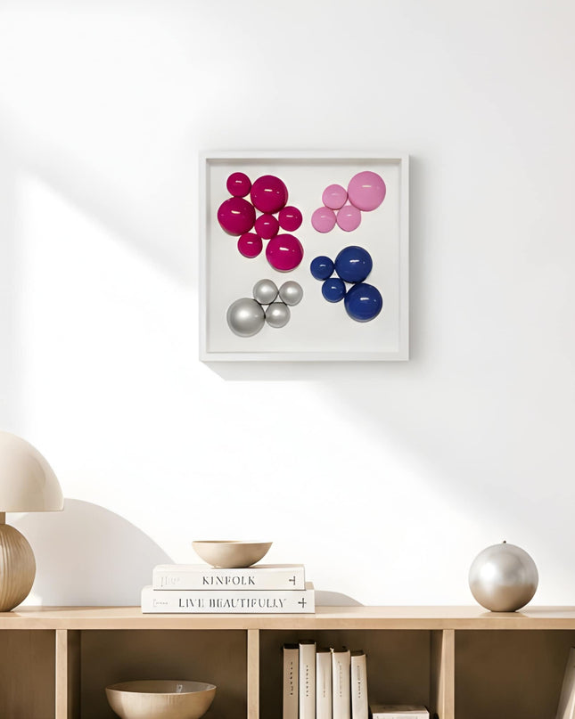 Lolliframe Metallic Duvar Dekoru 32x32 cm | Modern Metalik Duvar Tasarımı / Lolliframe Metallic Duvar Dekoru – 32x32 cm
