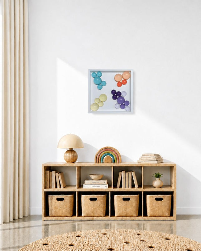 Lolliframe Soft Duvar Dekoru 32x32 cm | Pastel ve Nötr Duvar Tasarımı / Lolliframe Soft Duvar Dekoru – 32x32 cm
