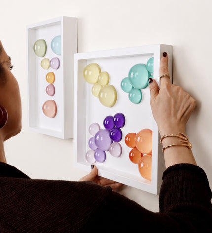 Lolliframe Soft Duvar Dekoru 32x32 cm | Pastel ve Nötr Duvar Tasarımı / Lolliframe Soft Duvar Dekoru – 32x32 cm
