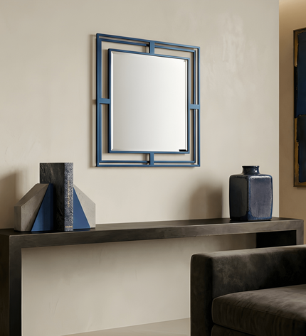 Luxmur Dekoratif Duvar Aynası – 60x60 cm / Luxmur Duvar Aynası 60x60 cm | Modern Metal Çerçeveli Dekoratif Ayna