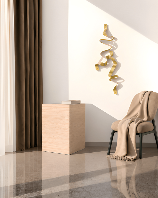 Melanj Metal Duvar Dekoru – 2’li Modern Duvar Aksesuarı / Melanj Metal Wall Decor – Set of 2 Modern Wall Sculpture