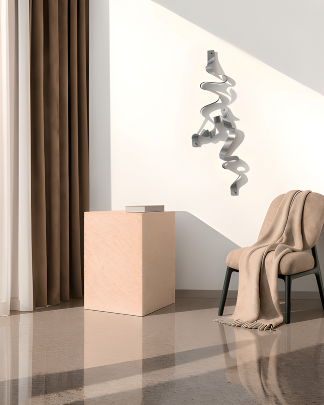 Melanj Metal Duvar Dekoru – 2’li Modern Duvar Aksesuarı / Melanj Metal Wall Decor – Set of 2 Modern Wall Sculpture