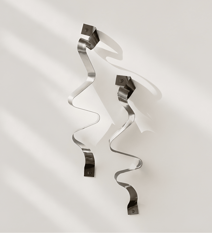 Melanj Metal Duvar Dekoru – 2’li Modern Duvar Aksesuarı / Melanj Metal Wall Decor – Set of 2 Modern Wall Sculpture