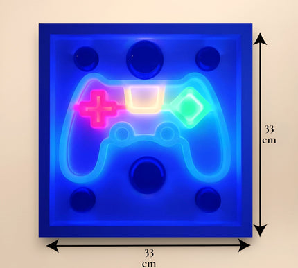 Joystick Neon Işıklı Duvar Aksesuarı