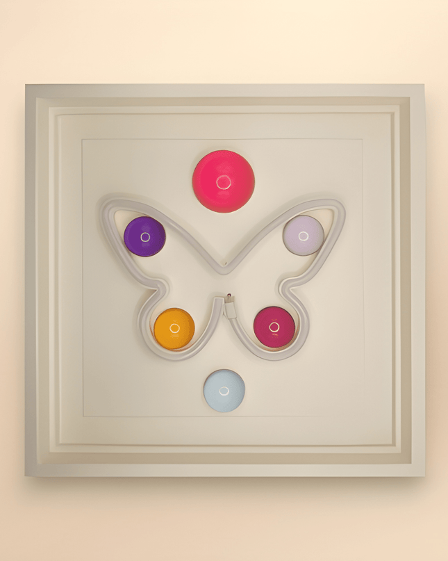 Butterfly Neon Işıklı Duvar Aksesuarı