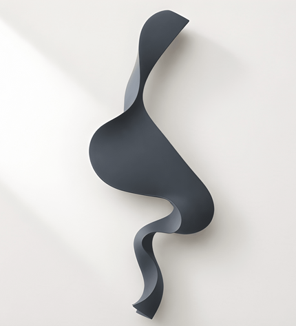 S Wave Duvar Dekoru – El İşçiligi 3D Modern Duvar Aksesuarı / S Wave Wall Decor – Handmade 3D Modern Wall Sculpture