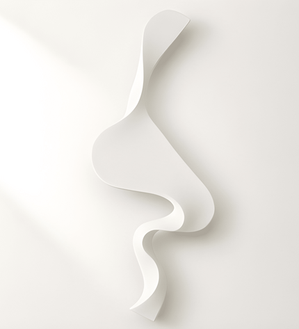 S Wave Duvar Dekoru – El İşçiligi 3D Modern Duvar Aksesuarı / S Wave Wall Decor – Handmade 3D Modern Wall Sculpture