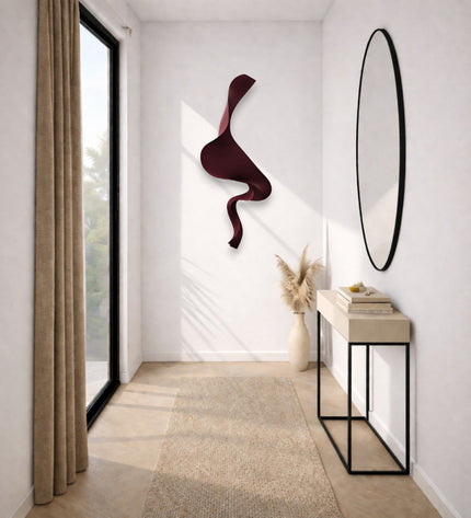 S Wave Duvar Dekoru – El İşçiligi 3D Modern Duvar Aksesuarı / S Wave Wall Decor – Handmade 3D Modern Wall Sculpture