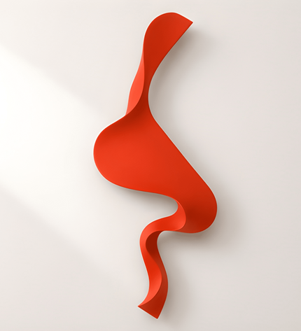 S Wave Duvar Dekoru – El İşçiligi 3D Modern Duvar Aksesuarı / S Wave Wall Decor – Handmade 3D Modern Wall Sculpture