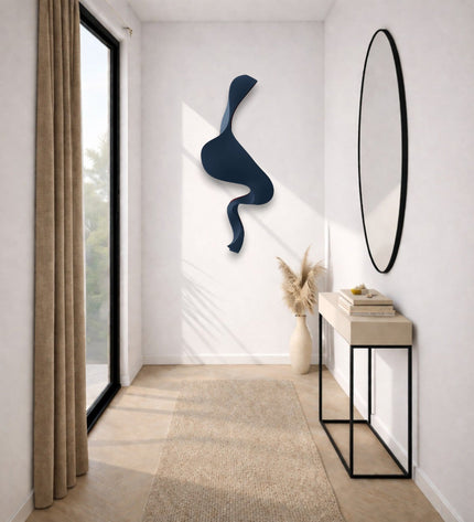 S Wave Duvar Dekoru – El İşçiligi 3D Modern Duvar Aksesuarı / S Wave Wall Decor – Handmade 3D Modern Wall Sculpture