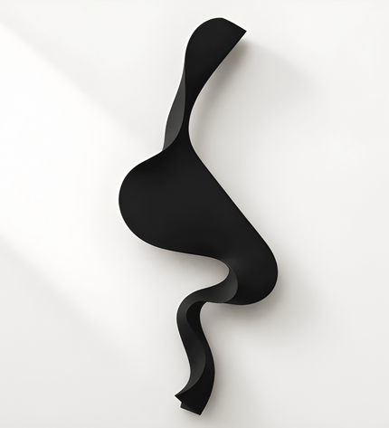 S Wave Duvar Dekoru – El İşçiligi 3D Modern Duvar Aksesuarı / S Wave Wall Decor – Handmade 3D Modern Wall Sculpture