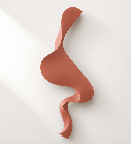 S Wave Duvar Dekoru – El İşçiligi 3D Modern Duvar Aksesuarı / S Wave Wall Decor – Handmade 3D Modern Wall Sculpture