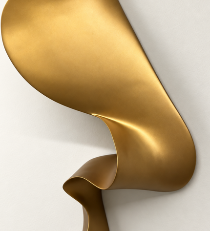 S Wave Duvar Dekoru – El İşçiligi 3D Modern Duvar Aksesuarı / S Wave Wall Decor – Handmade 3D Modern Wall Sculpture