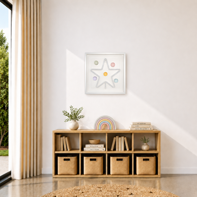 Star Soft Işıklı Duvar Dekoru | LED & USB Duvar Aksesuarı / Star Soft Işıklı Duvar Dekoru