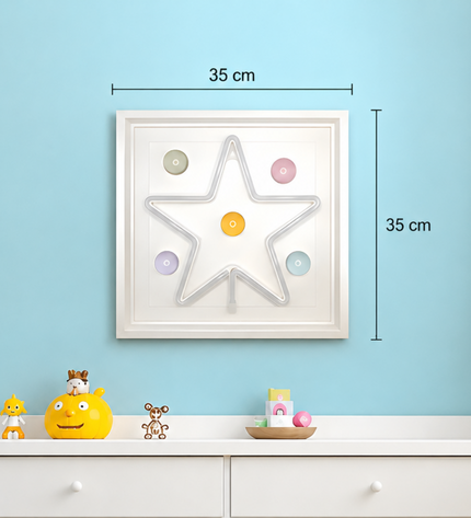 Star Soft Işıklı Duvar Dekoru | LED & USB Duvar Aksesuarı / Star Soft Işıklı Duvar Dekoru