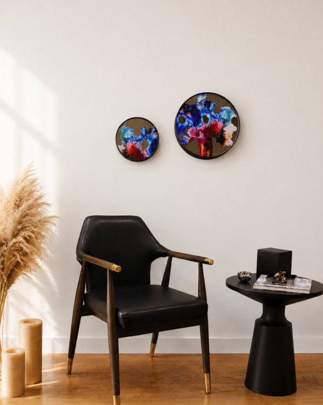 Stolimur Aynalı Duvar Dekoru 2’li Set | Sanatsal Modern Duvar Aksesuarı